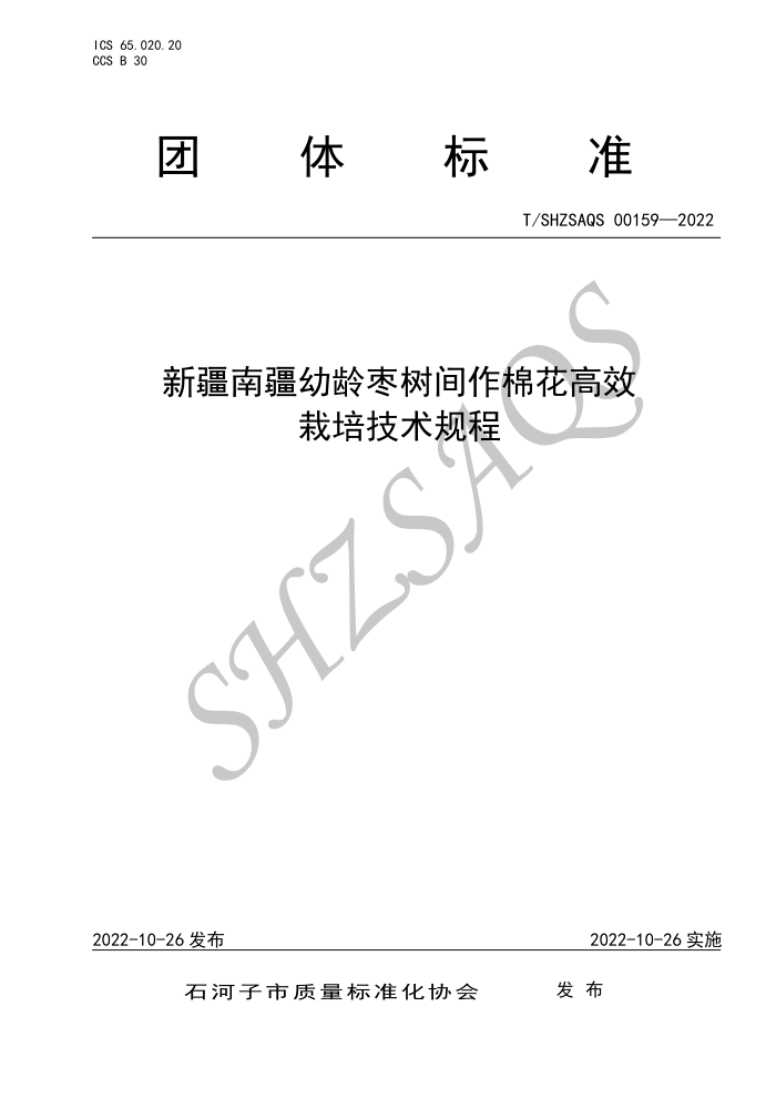T/SHZSAQS 00159-2022 ½Ͻ޻Ч༼