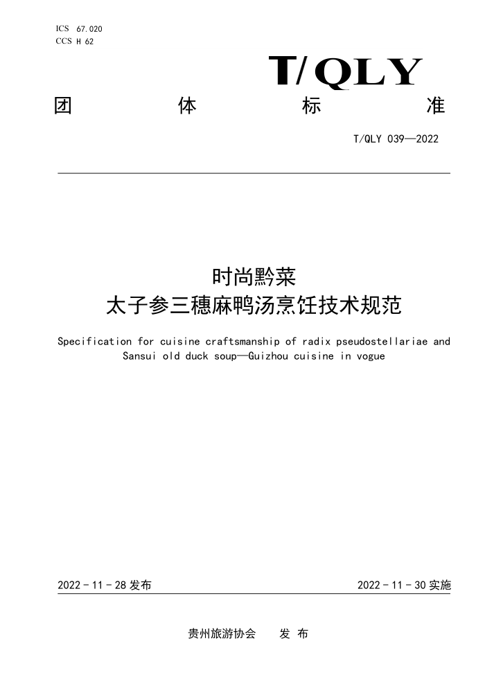 T/QLY 039-2022 ʱǭ ̫ӲѼ⿼淶