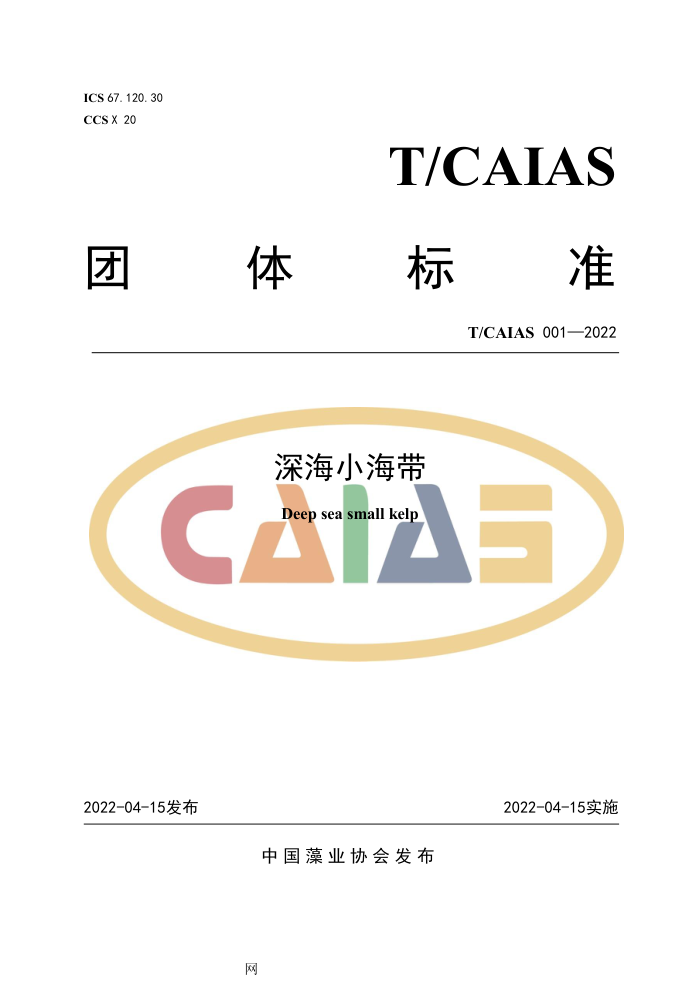 T/CAIAS 001-2022 С