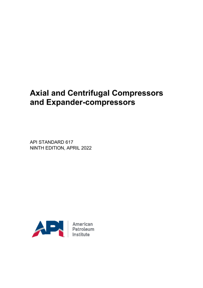 API STD 617-2022 ʯ͡幤ҵõѹԼͻ-ѹ