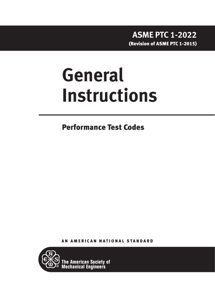 ASME PTC 1-2022 ܹ General Instructions