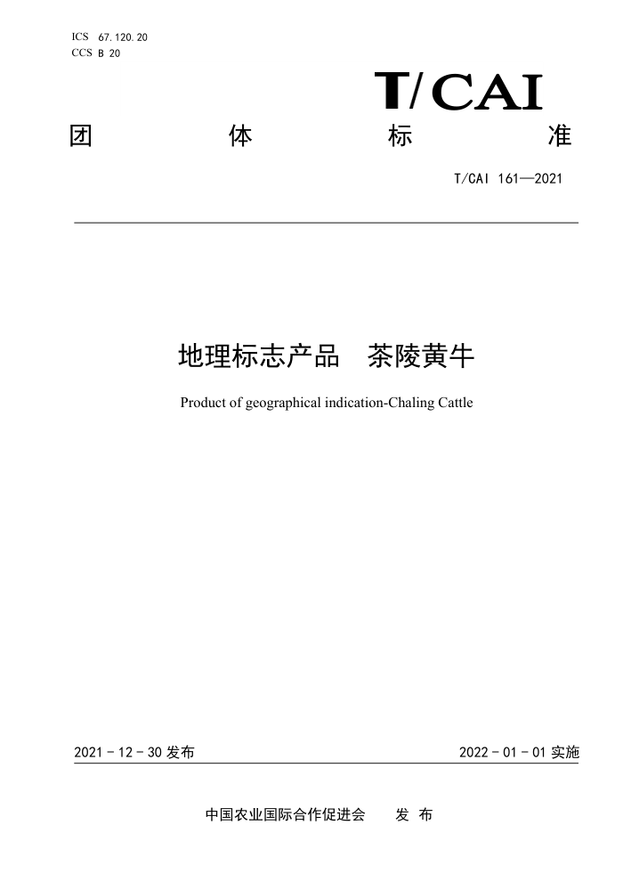 T/CAI 161-2021 ־Ʒ ţ