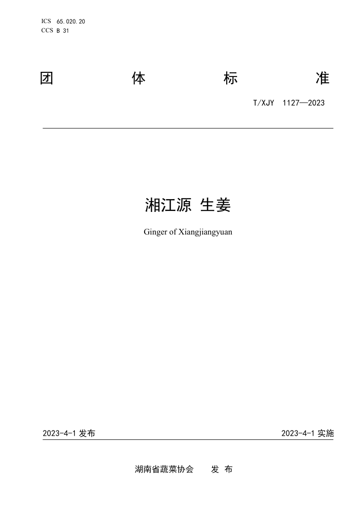 T/XJY 1127-2023 潭Դ 