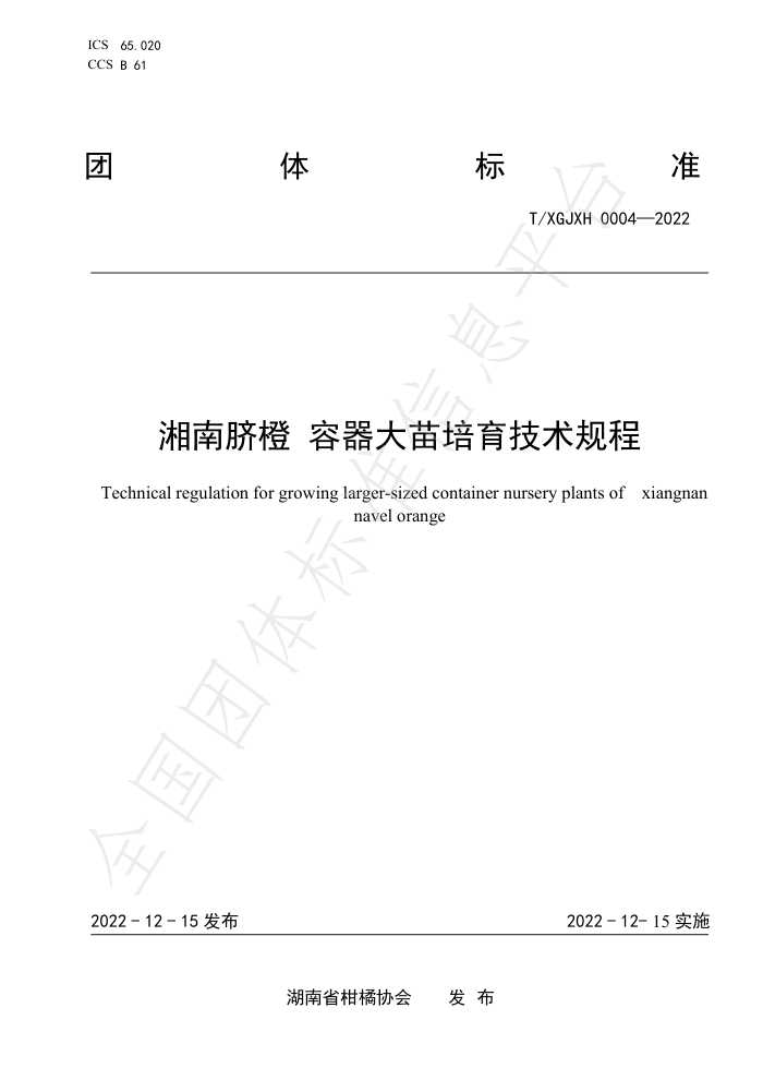 T/XGJXH 0004-2022  