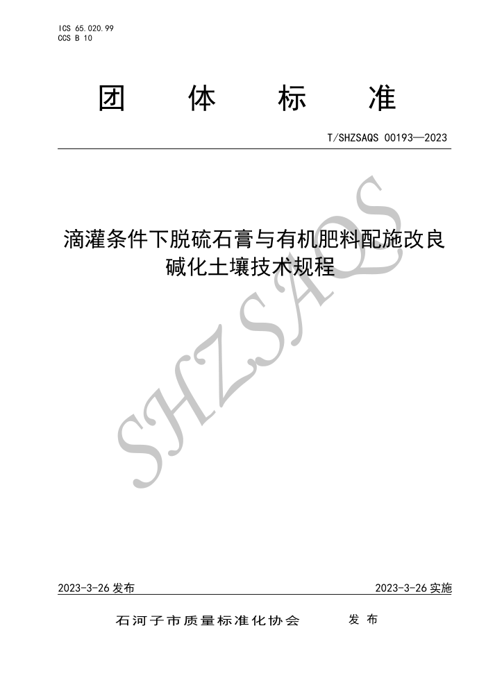 T/SHZSAQS 00193-2023 ιʯлʩ