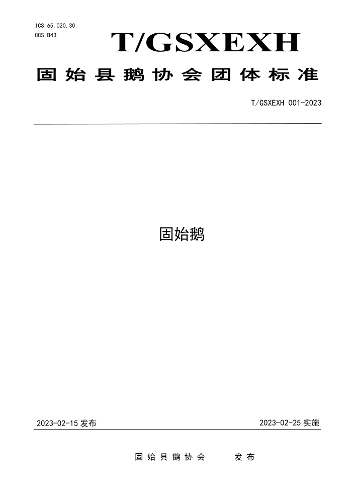 T/GSXEXH 001-2023 ʼ