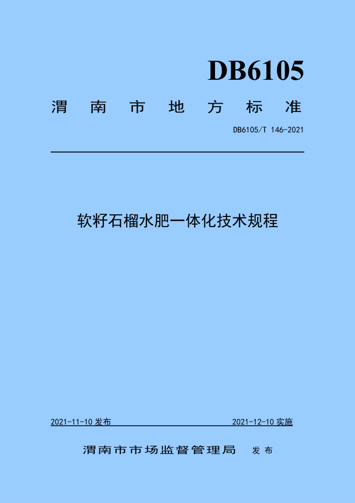 DB6105/T 146-2021 ʯˮһ廯