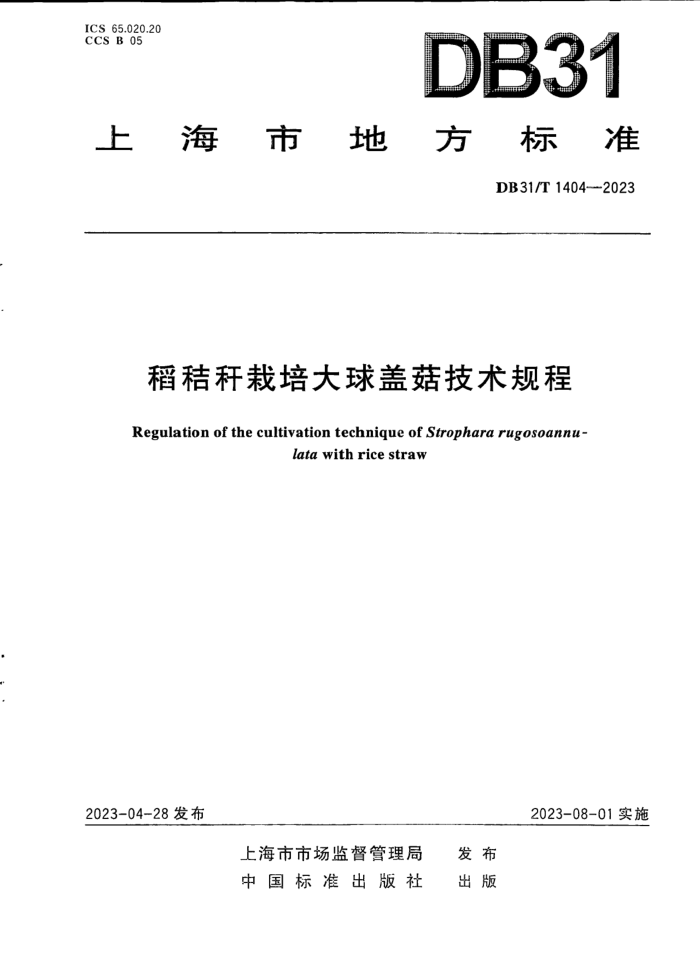 DB31/T 1404-2023 ոǹ