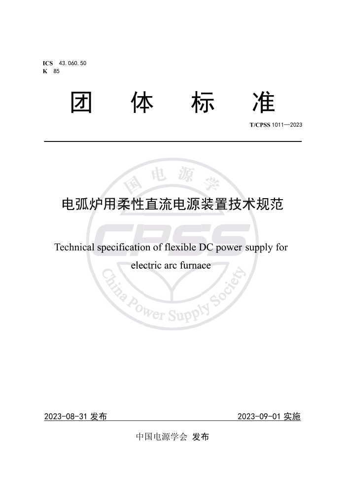 T/CPSS 1011-2023 绡¯ֱԴװü淶
