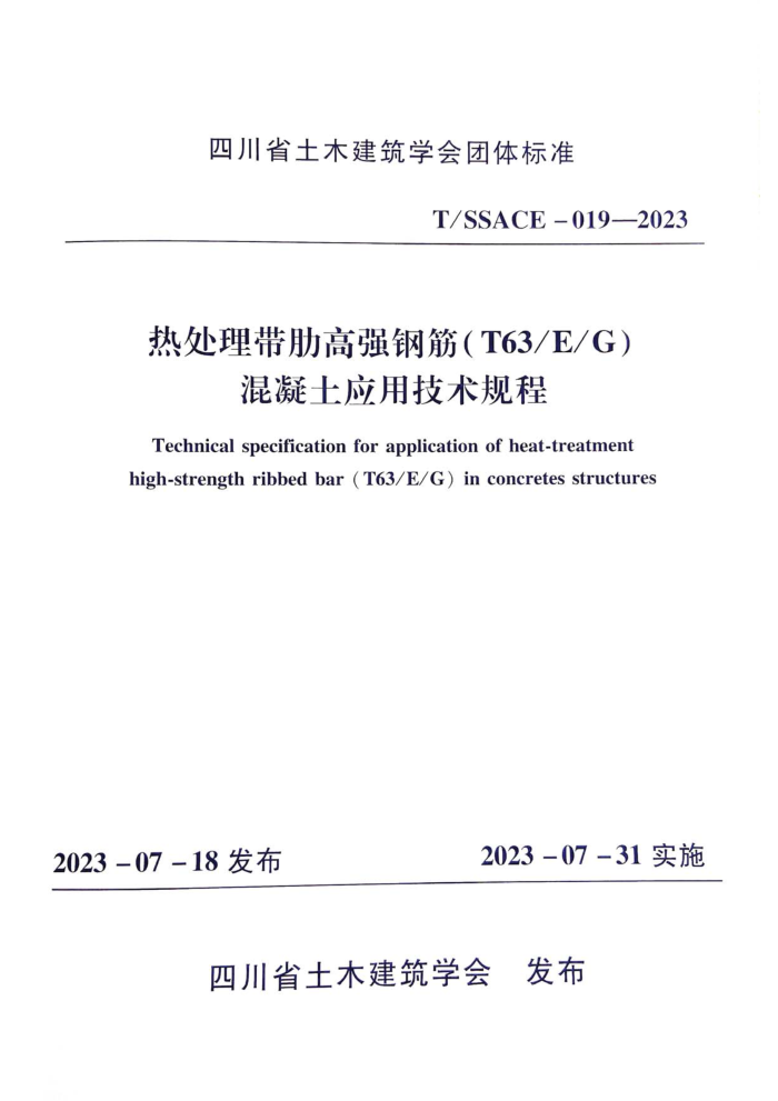 T/SSACE 019-2023 ȴ߸ǿֽ(T63EG)Ӧü