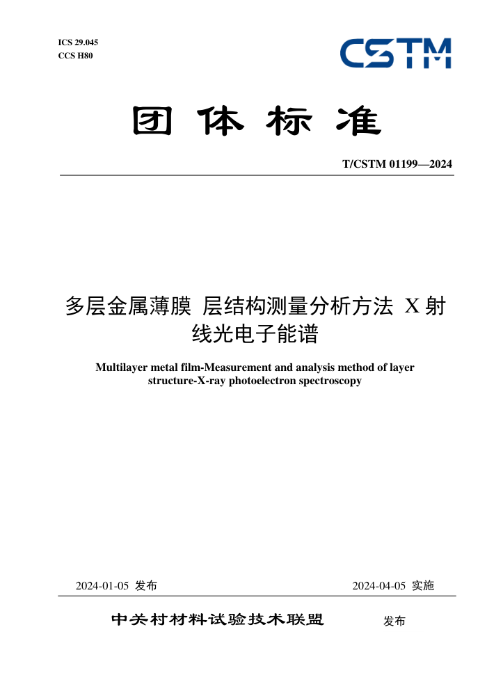T/CSTM 01199-2024 Ĥṹ X߹
