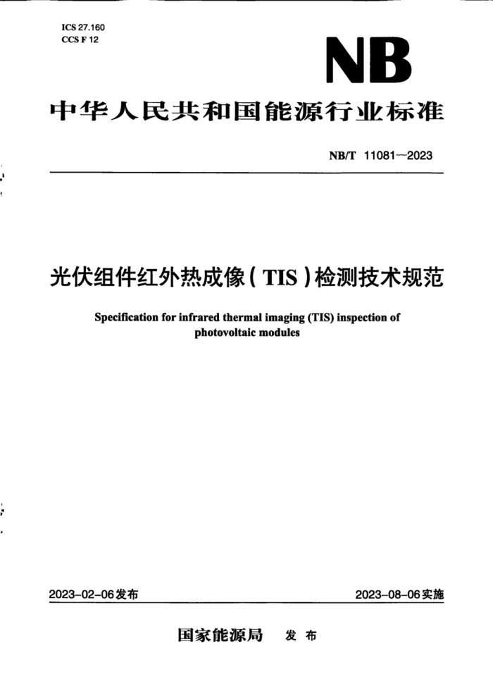 NB/T 11081-2023 ȳTIS⼼淶