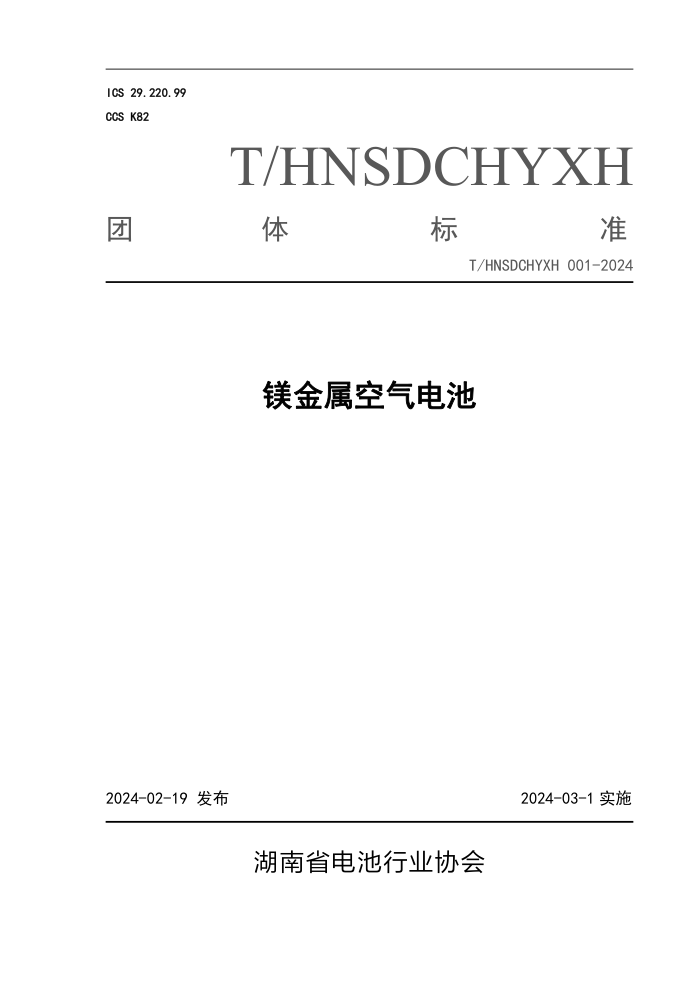 T/HNSDCHYXH 001-2024 þ
