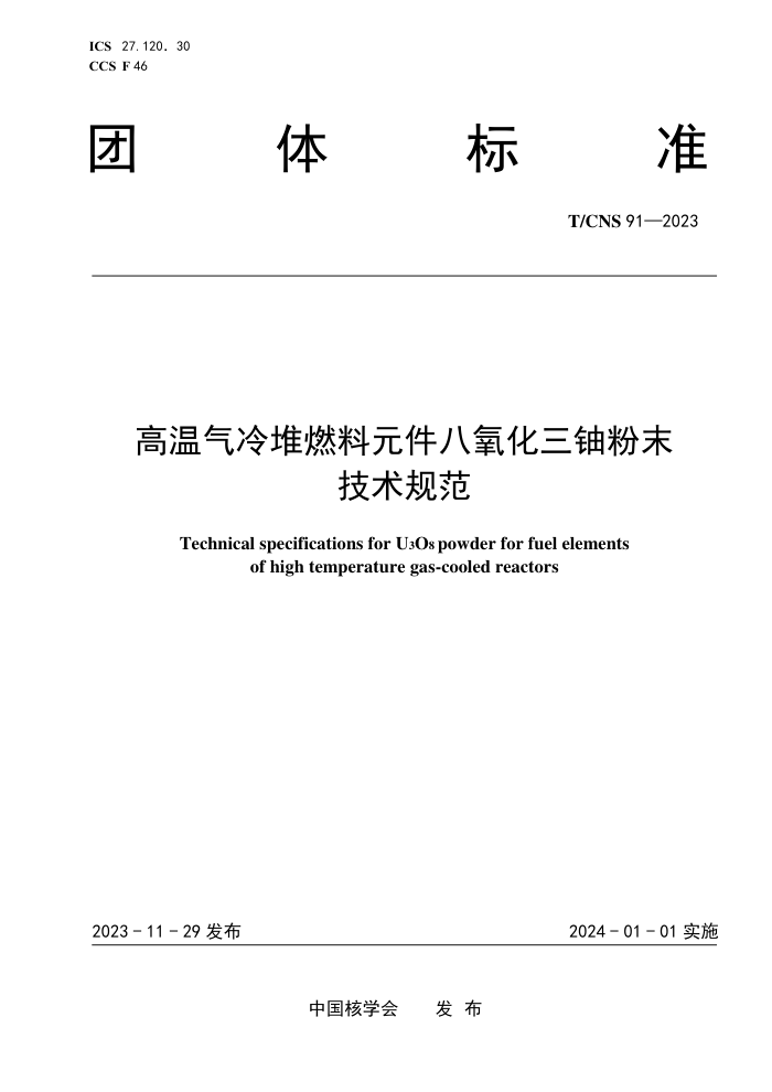 T/CNS 91-2023 ȼԪ˷ĩ淶