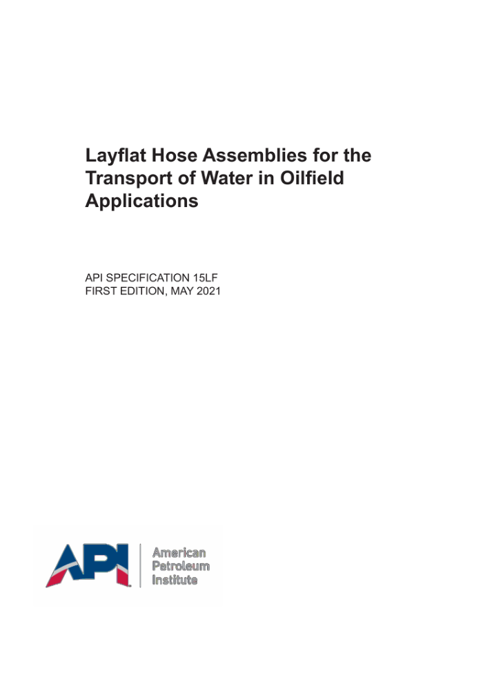 API SPEC 15LF-2021 ˮLayfat