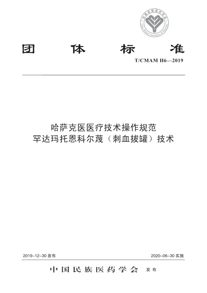 T/CMAM H6-2019 ҽҽƼ淶 жƶѪιޣ