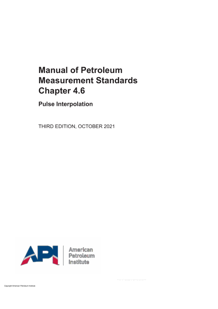 API MPMS 4.6-2021 ʯͼ׼ֲ 4.6ֵ