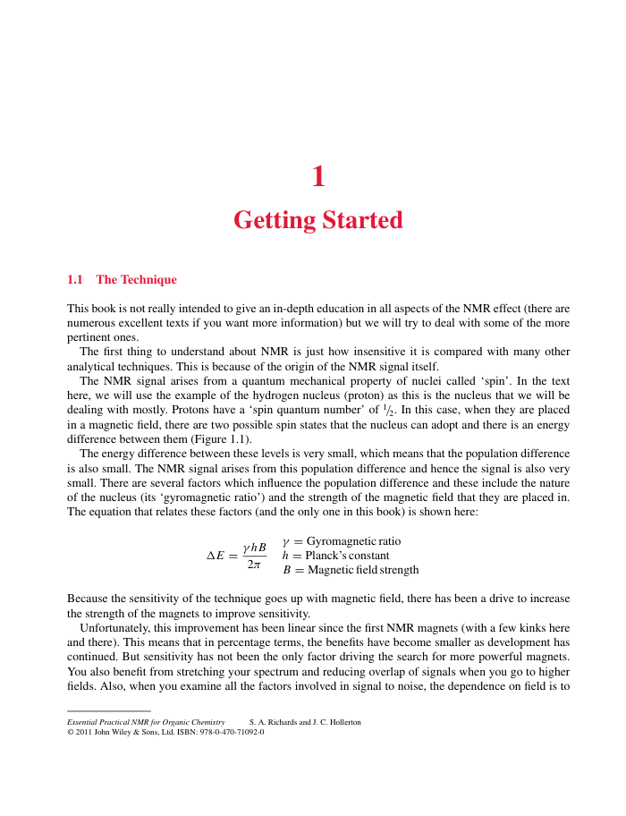 NMR-Essential Practical NMR for Organic Chemistry