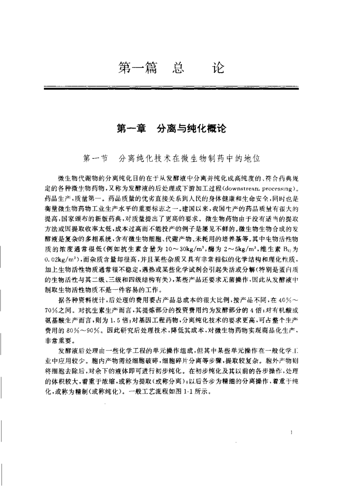 分离纯化工艺原理
