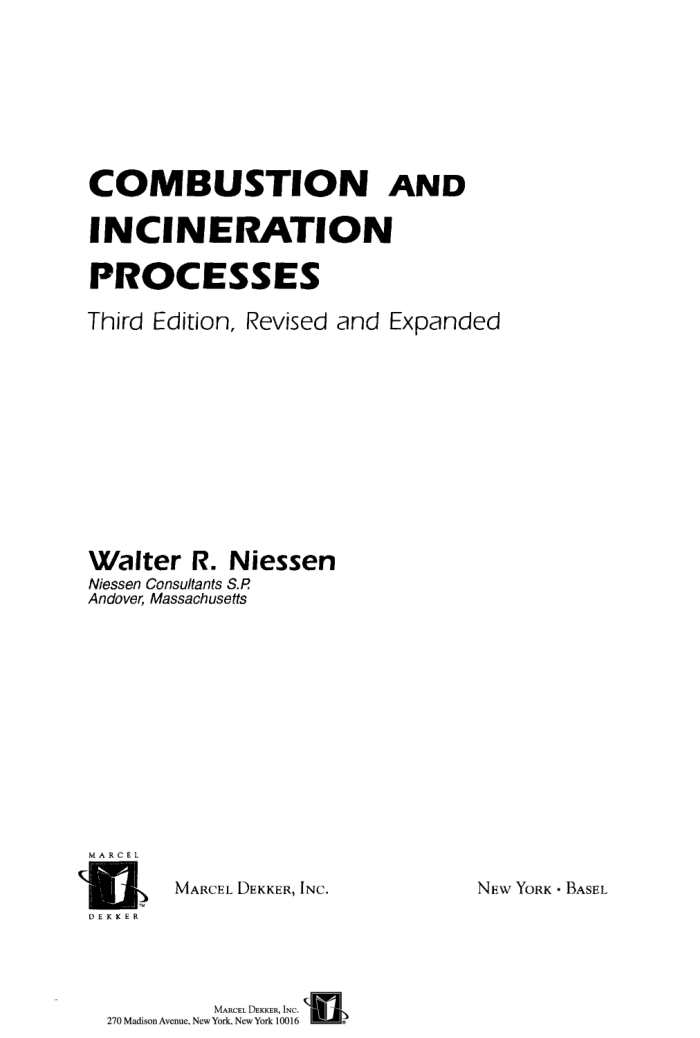 ȼպͷչ Combustion and Incineration Process