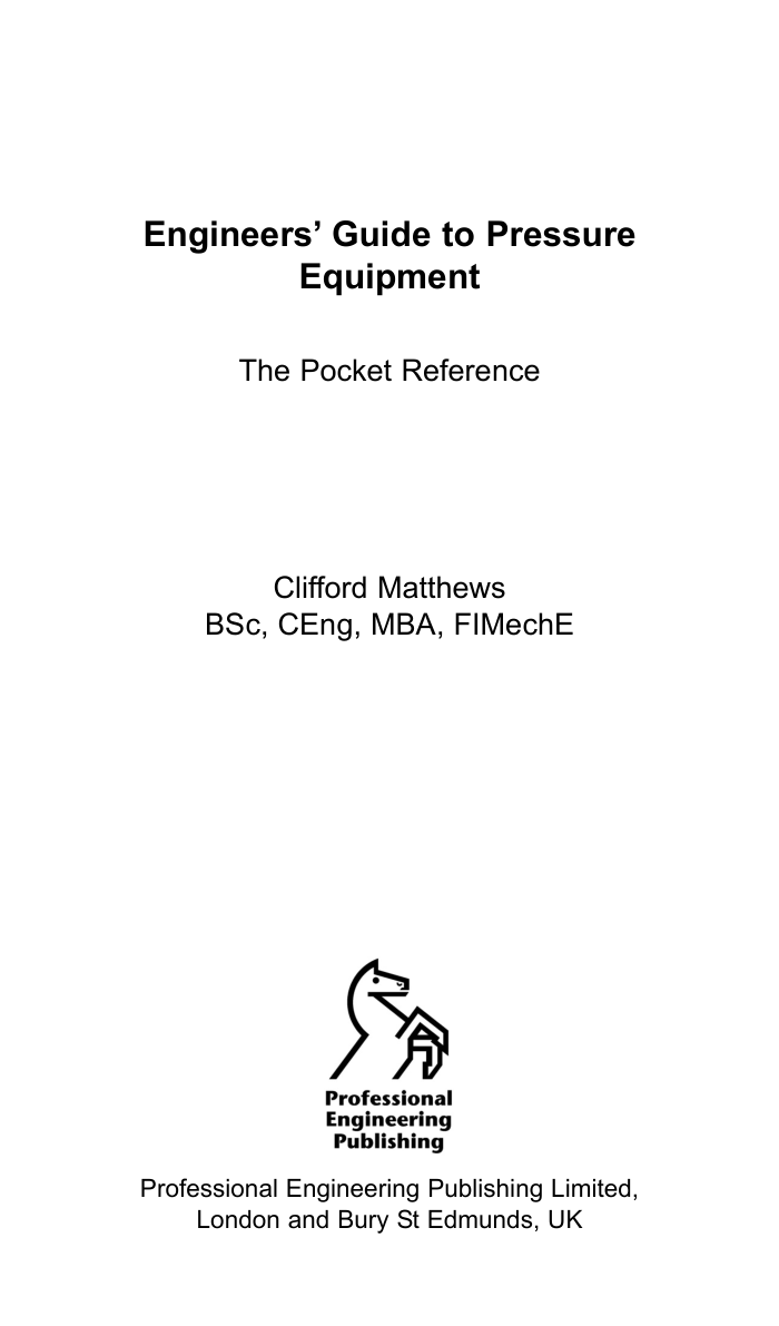 ѹ豸ʦָ Engineers Guide to Pressure Equipment