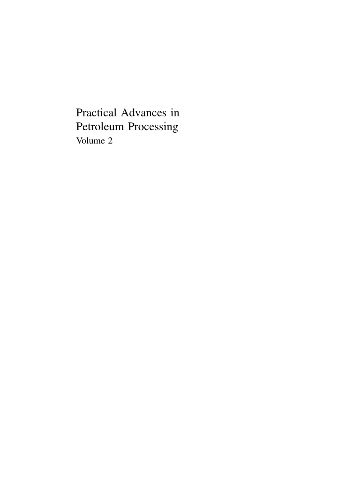 practical advances in petroleum processing-volume 2