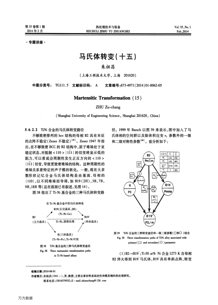 马氏体转变(十五)
