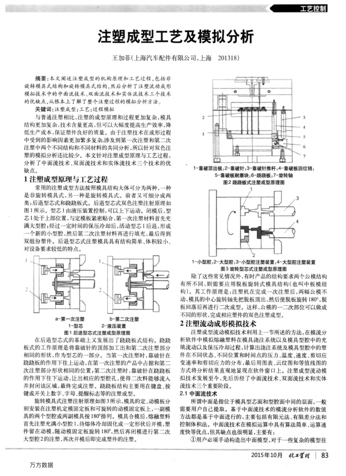 注塑成型工艺及模拟分析