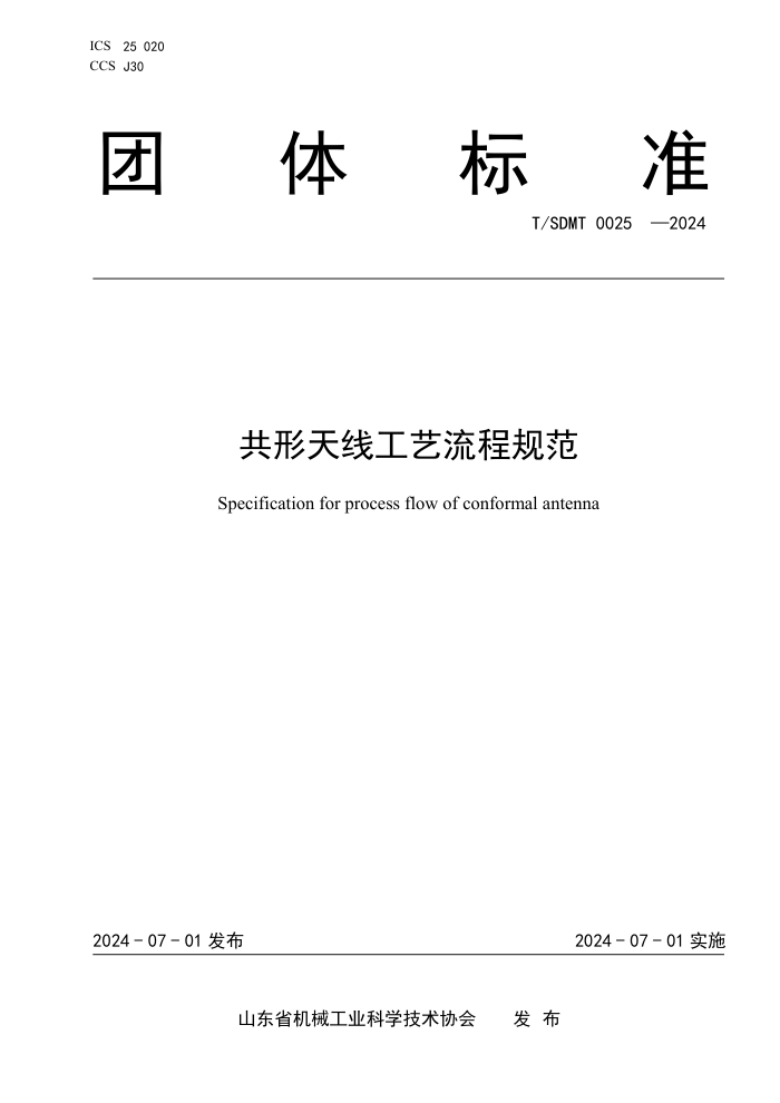 T/SDMT 0025 -2024 ߹̹淶