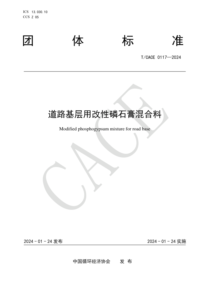 T/CACE 0117-2024 ·øʯ