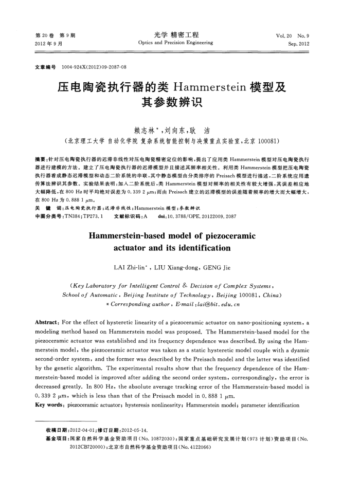 ѹմִHammersteinģͼʶ