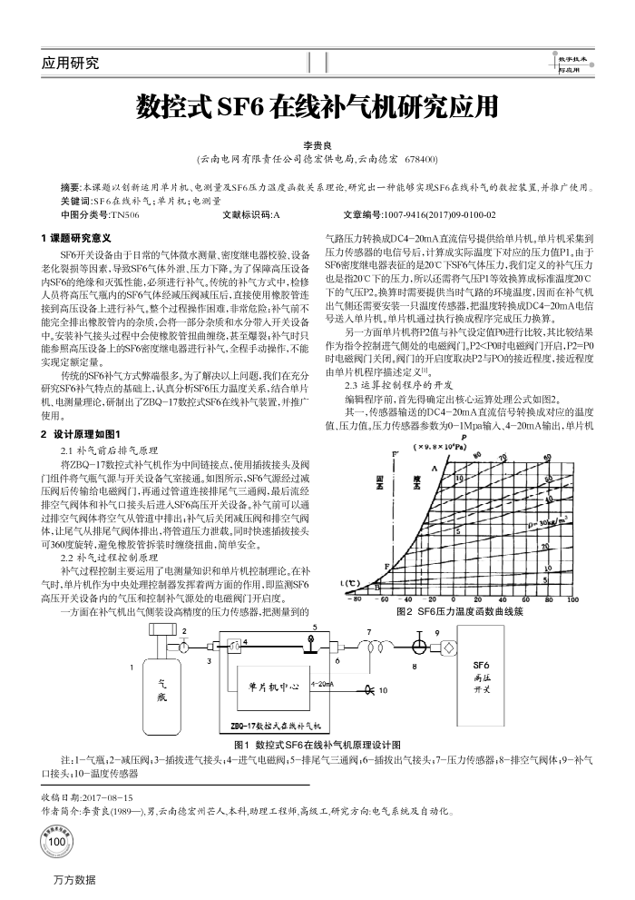 数控式SF6在线补气机研究应用
