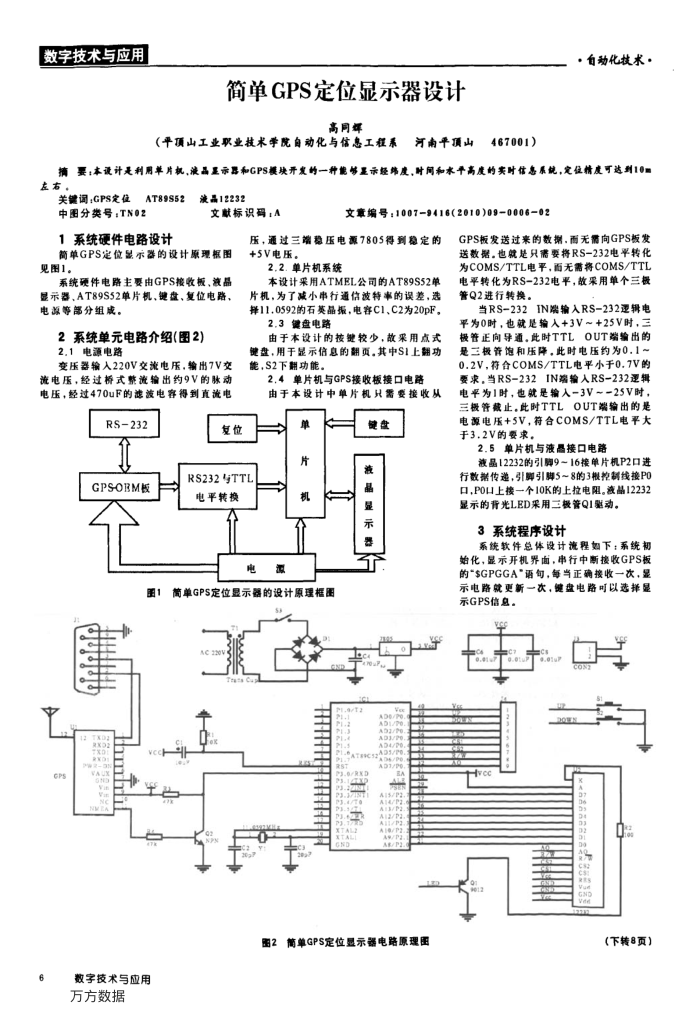 简单GPS定位显示器设计