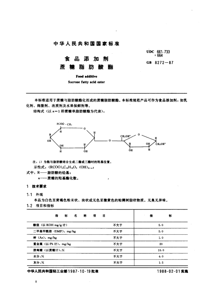GB 8272-87 ǹ֬Ẩ