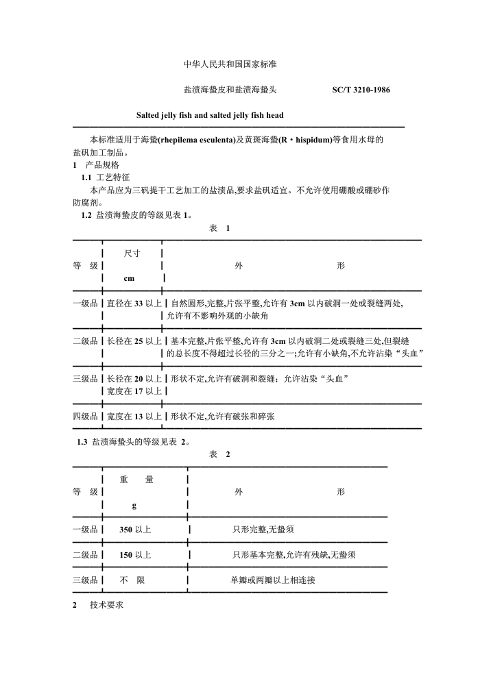 SC/T 3210-1986 պƤպͷ