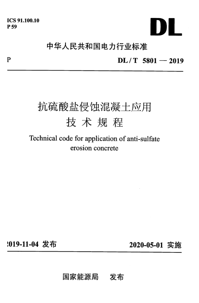 DL/T 5801-2019 ʴӦü