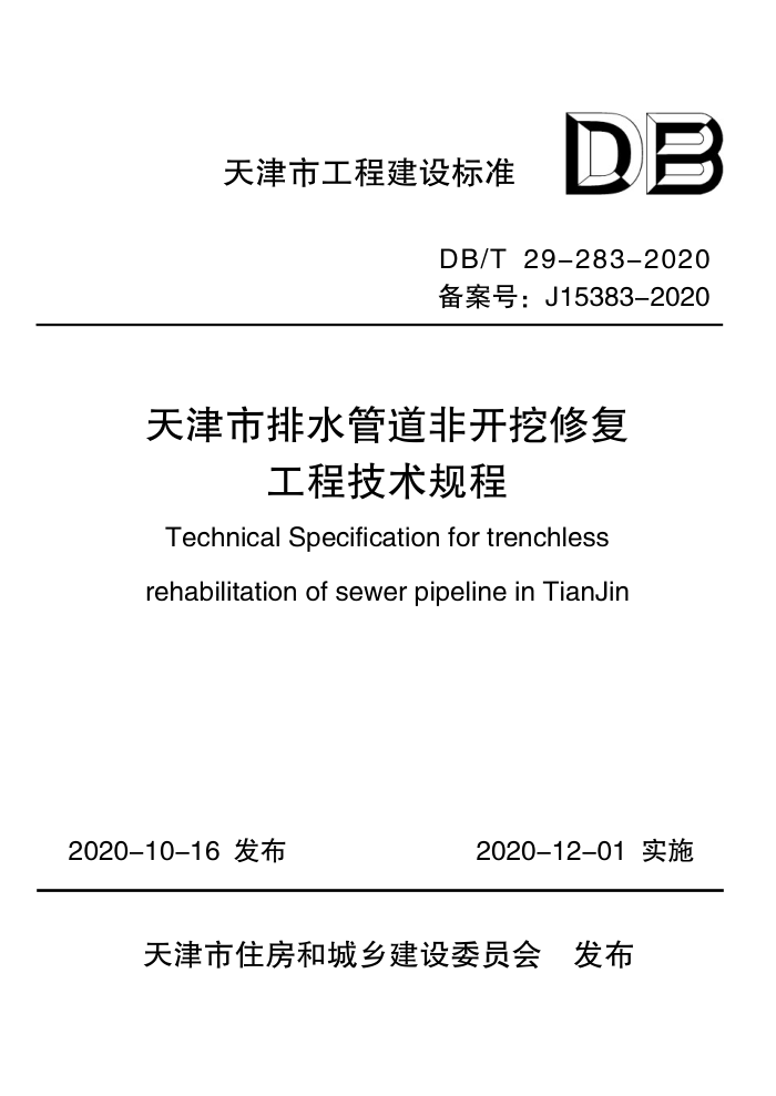 DB/T 29-283-2020 ˮܵǿ޸̼